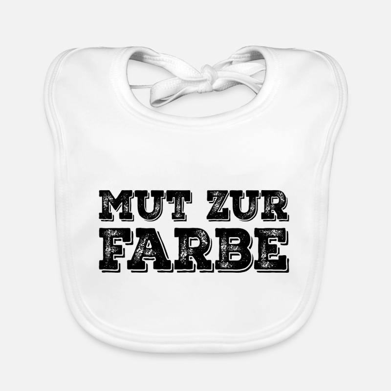 Black humor work wit courage to color Organic Baby Bibs