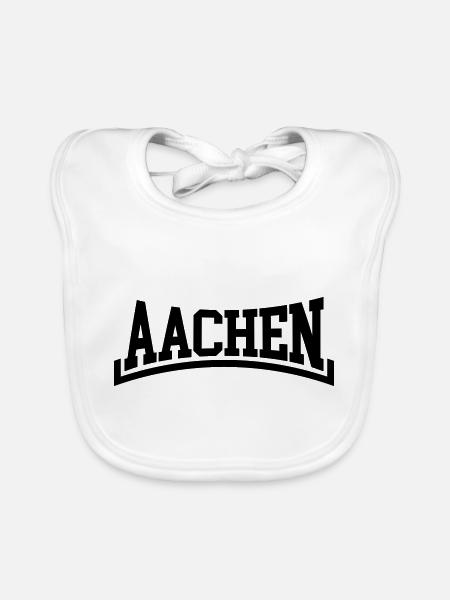 Aachen - Baby Bio-Lätzchen - Weiß - Vorne
