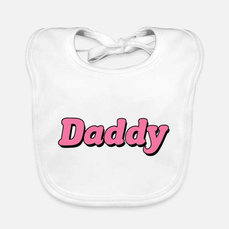 Daddy Graphic Organic Baby Bibs