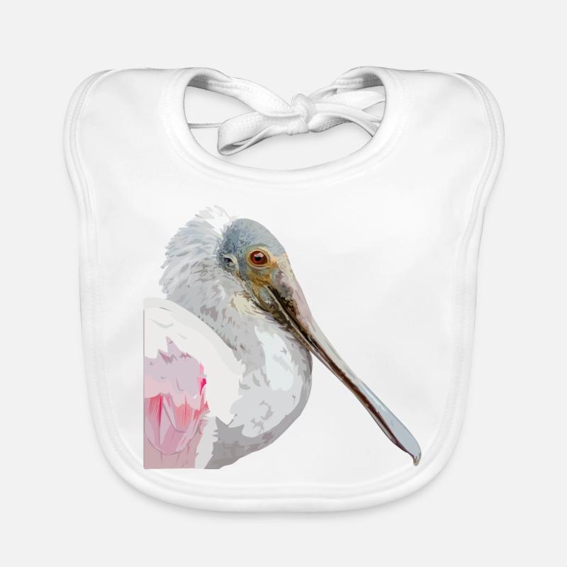 Rosa Spatel Baby Bio-Lätzchen