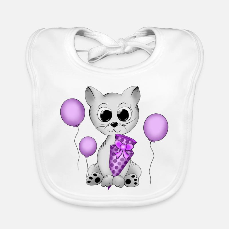 chat Bavoir bio Bébé