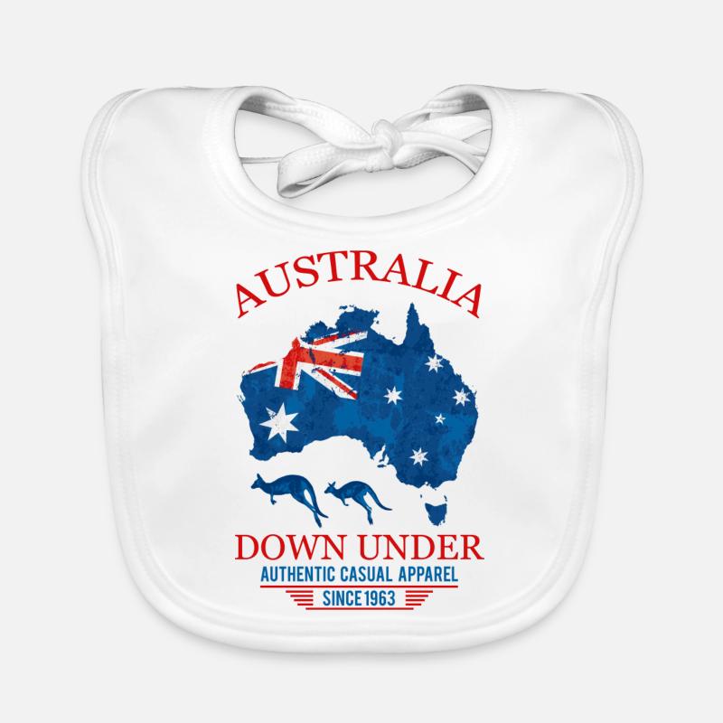 AUSTRALIA - DOWN UNDER 2 Baby Bio-Lätzchen