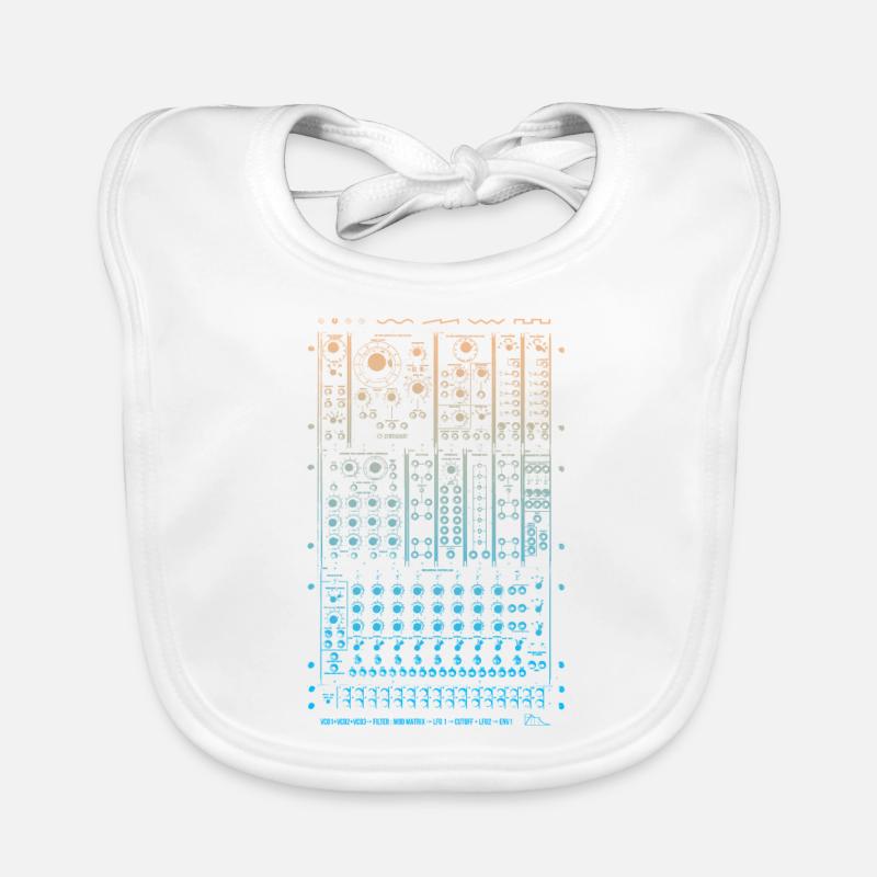 Modular Synth Organic Baby Bibs
