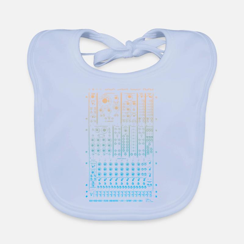 Modular Synth Organic Baby Bibs
