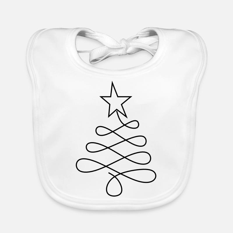Weihnachtsbaum Baby Bio-Lätzchen
