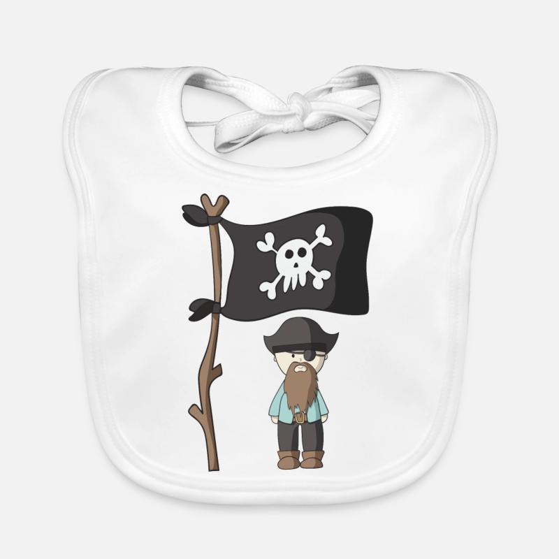 pirate Organic Baby Bibs