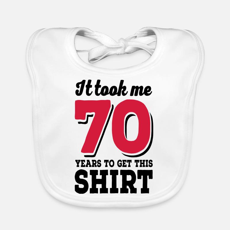 70 Geburtstag Baby Bio-Lätzchen