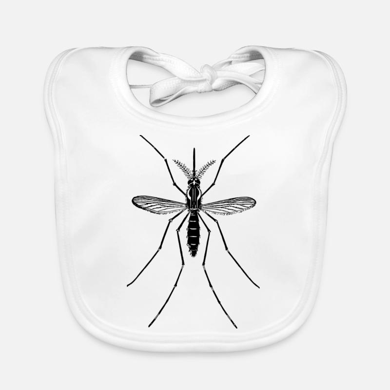 Mosqui 10 - Bavoir bio Bébé - blanc