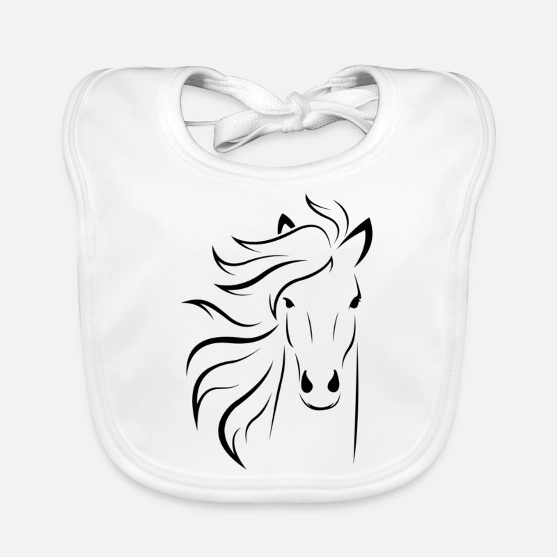 cheval Bavoir bio Bébé