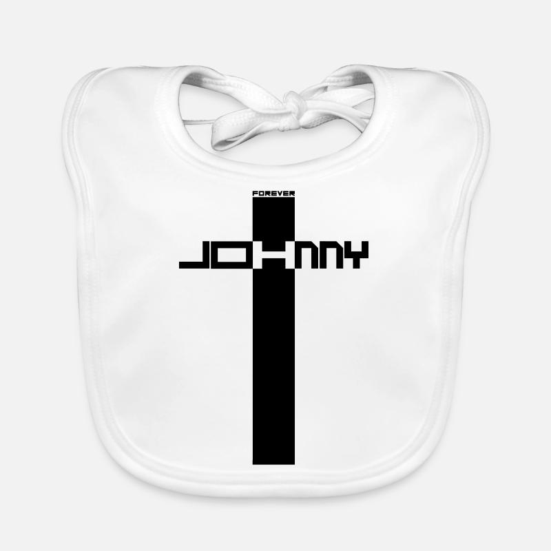 JOHNNY FOREVER H - Bavoir bio Bébé - blanc
