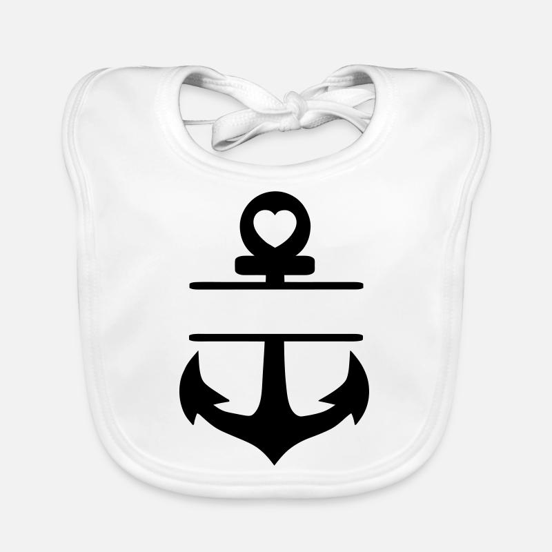 Anchor blanco Organic Baby Bibs