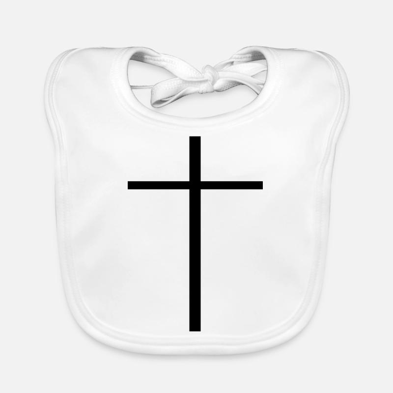 Black cross Organic Baby Bibs