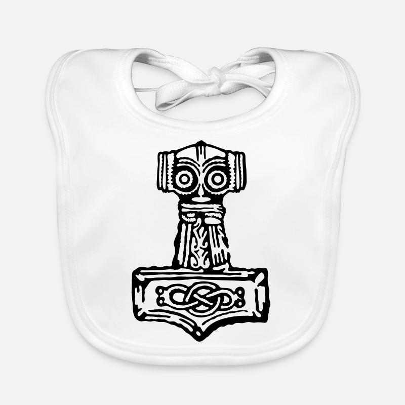 Thor's hammer Organic Baby Bibs