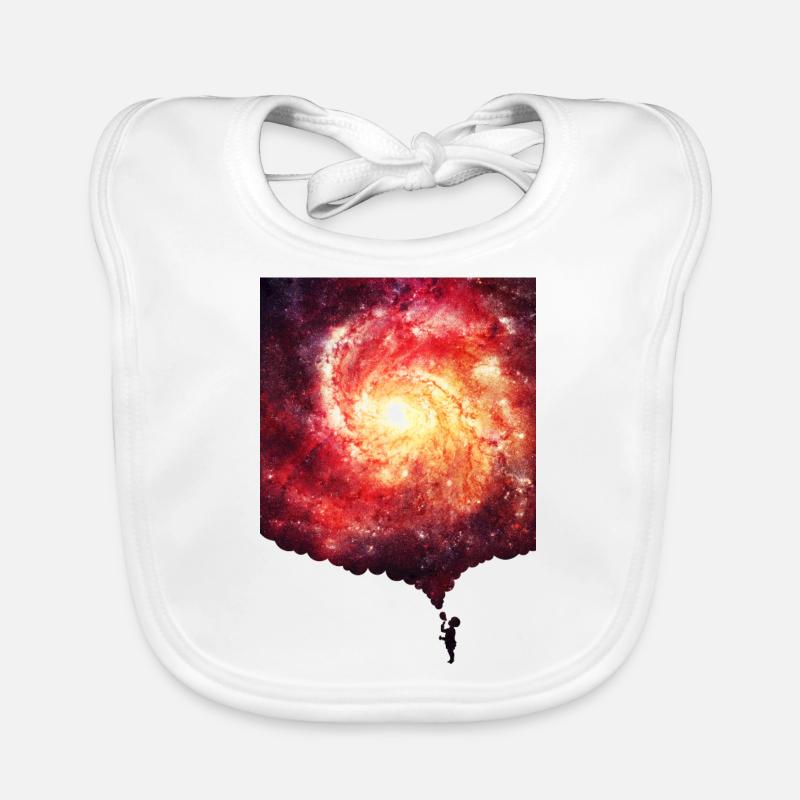 The universe in a soap-bubble - Handycase - Baby Bio-Lätzchen - Weiß