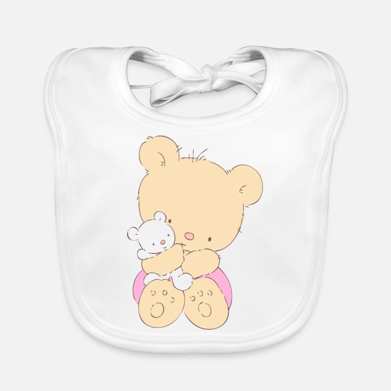 Bear hugging toy Teddy bear Bavoir bio Bébé