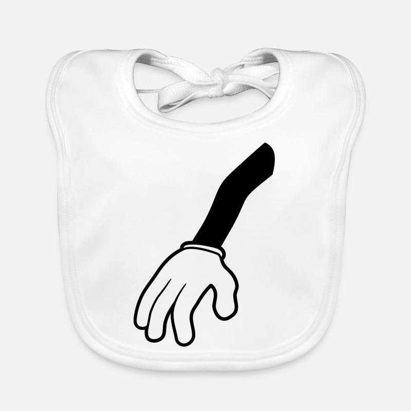 hand einzelner arm handschuh clipart ohne koerper Baby Bio-Lätzchen
