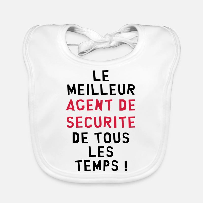 Agent de Sécurité / Surveillance / Vigile / Chien Bavoir bio Bébé