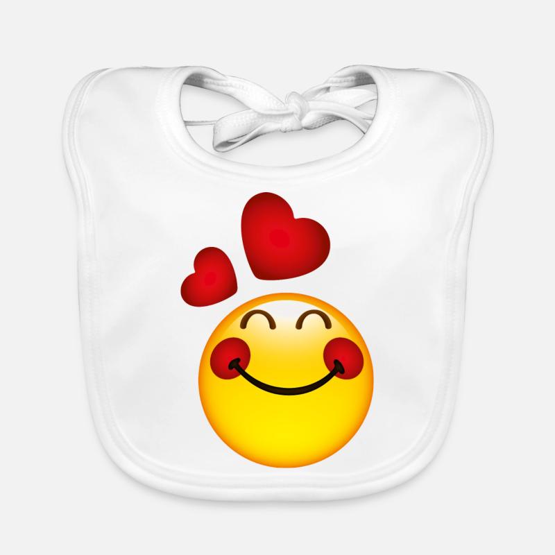 Smiley in Love Bavoir bio Bébé