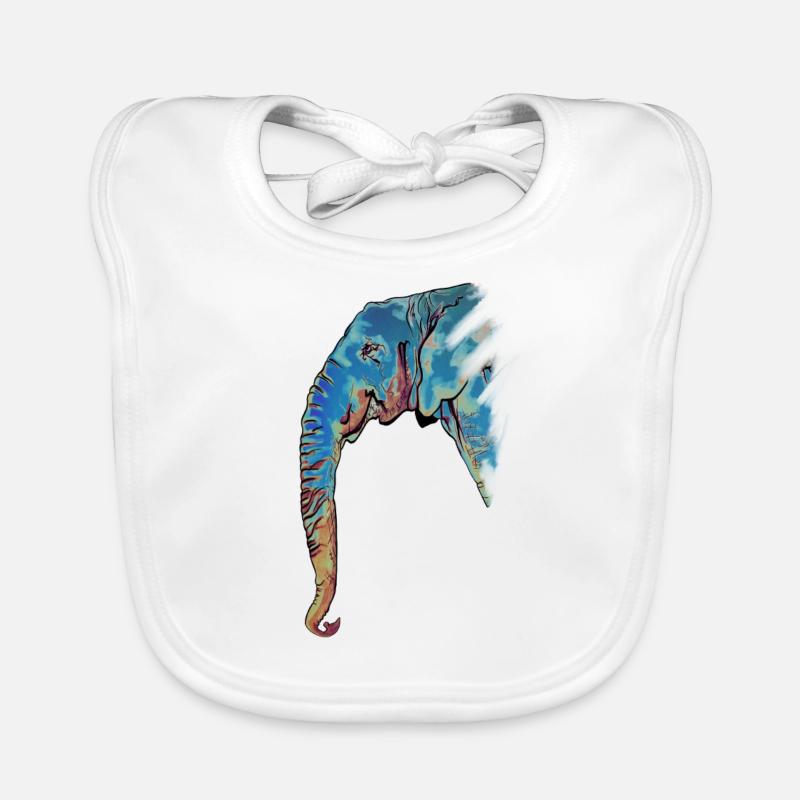 Elefant-Design Baby Bio-Lätzchen