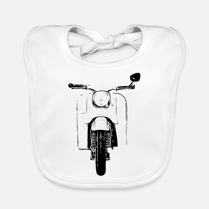 Schwalbe KR51 / Schwalbenfahrer / Ostalgie / Mofa Baby Bio-Lätzchen