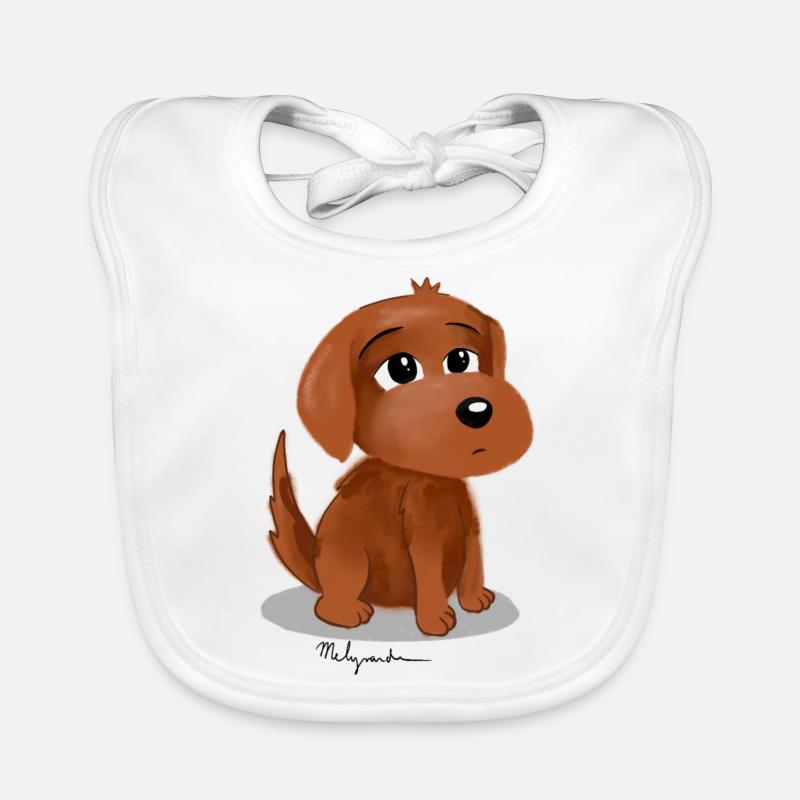 Chien, bébé chien Bavoir bio Bébé