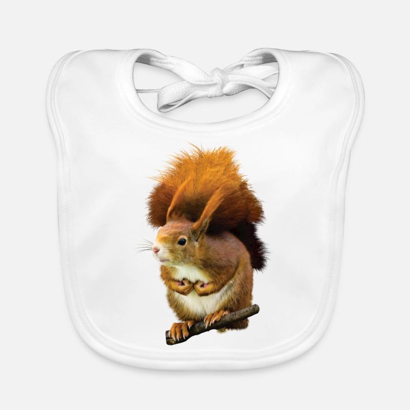Écureuil Mignon mignon mignon mignon cool drollige amusant Bavoir bio Bébé