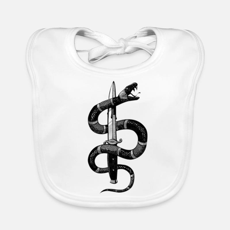 Japanese Snake Organic Baby Bibs