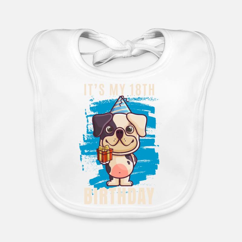 18th birthday Organic Baby Bibs
