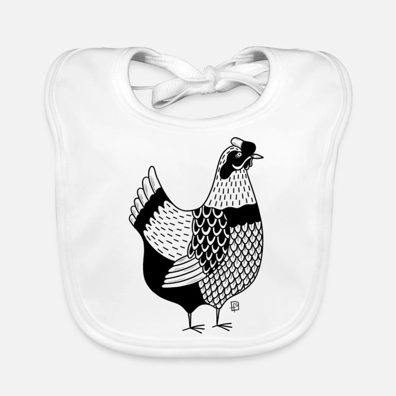 chicken Organic Baby Bibs