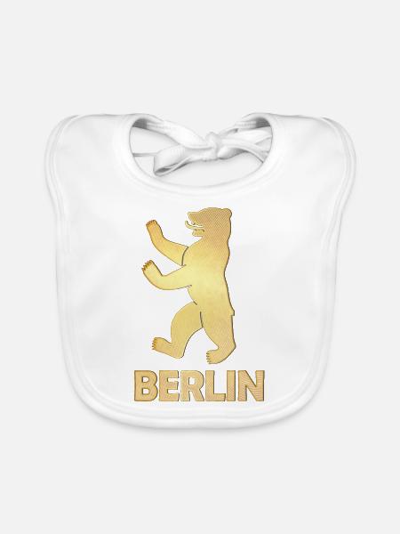 berlin gold - Baby Bio-Lätzchen - Weiß