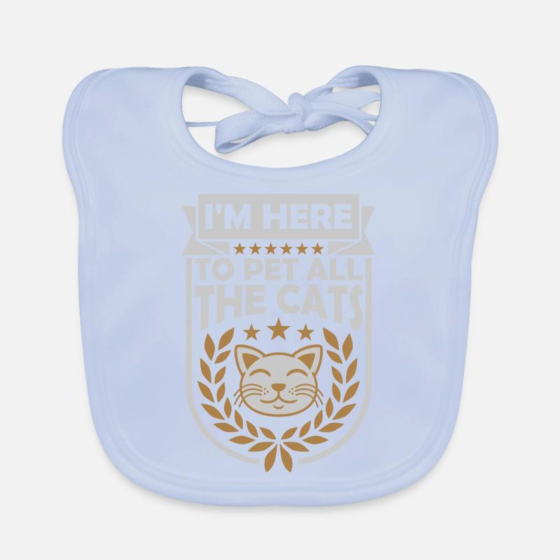 Pet All The Cats Organic Baby Bibs
