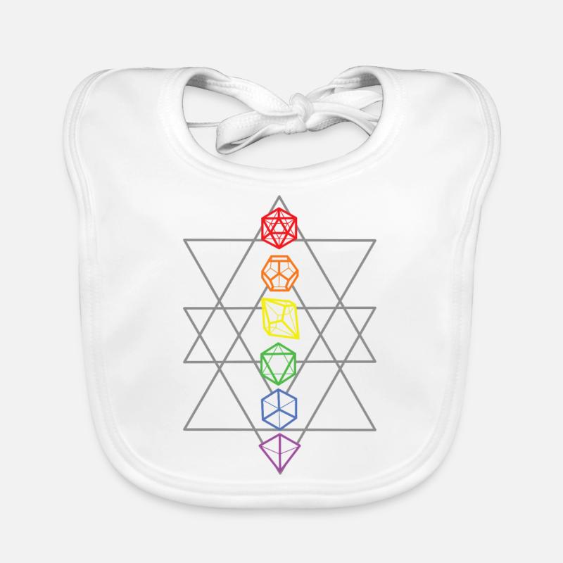 Rainbow Shapes Baby Bio-Lätzchen