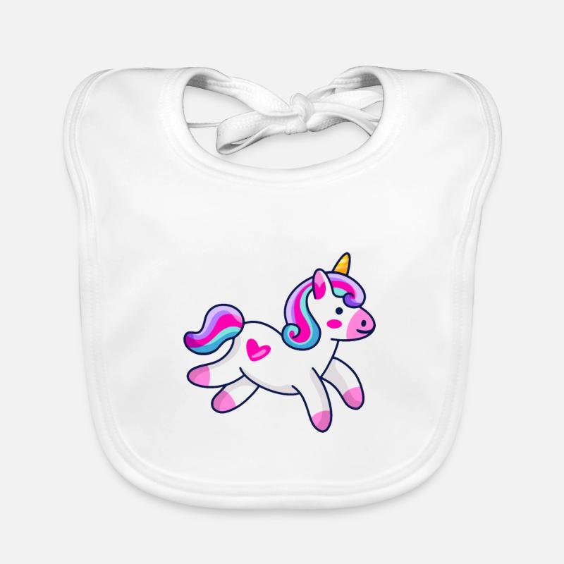 design de licorne mignon Bavoir bio Bébé