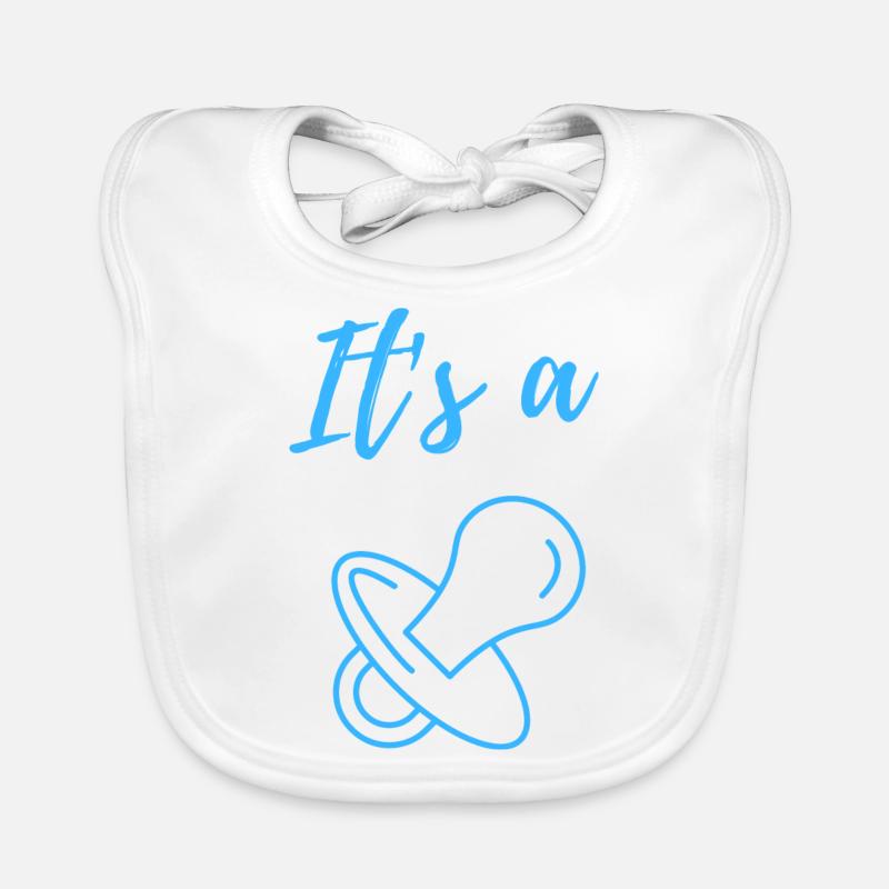 Annonce de bébé - Garçon - Grossesse Bavoir bio Bébé