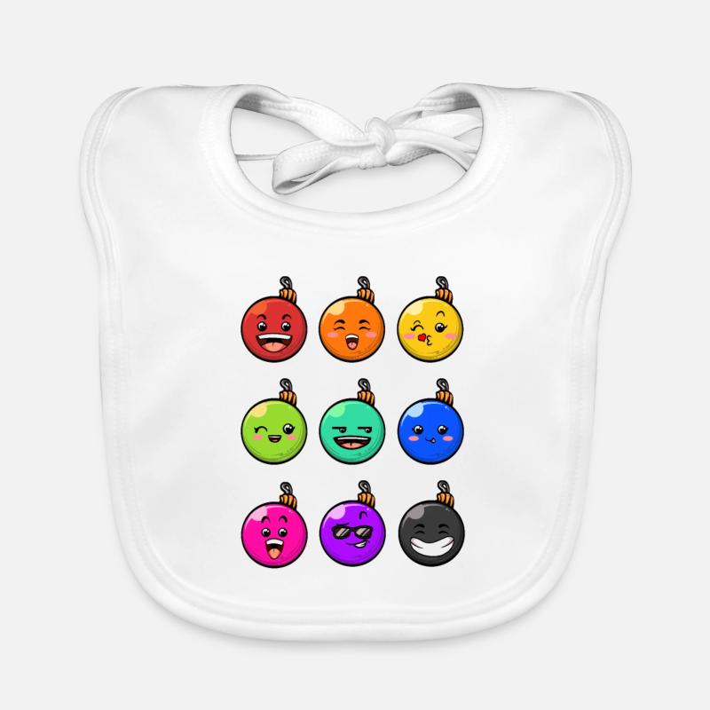 9 Weihnachtskugeln #10/10 Bunt Baby Bio-Lätzchen