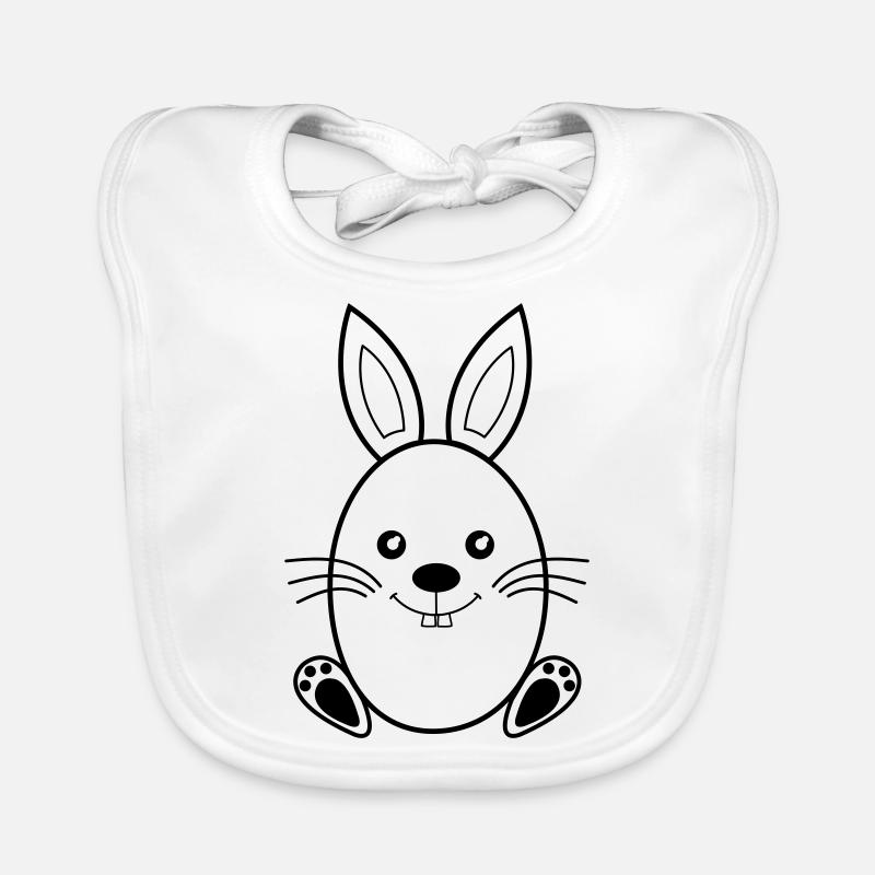 Osterhase Baby Bio-Lätzchen