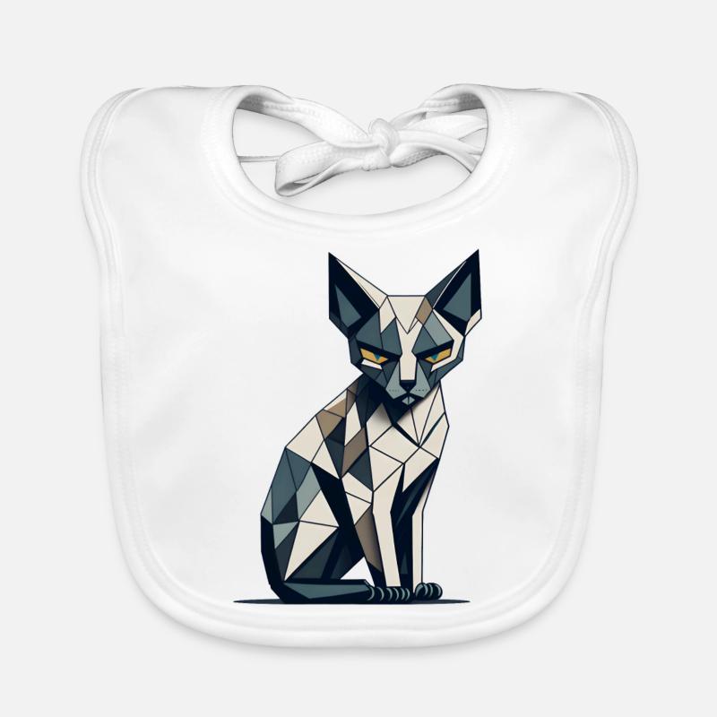 Polygon Siamkatze Baby Bio-Lätzchen