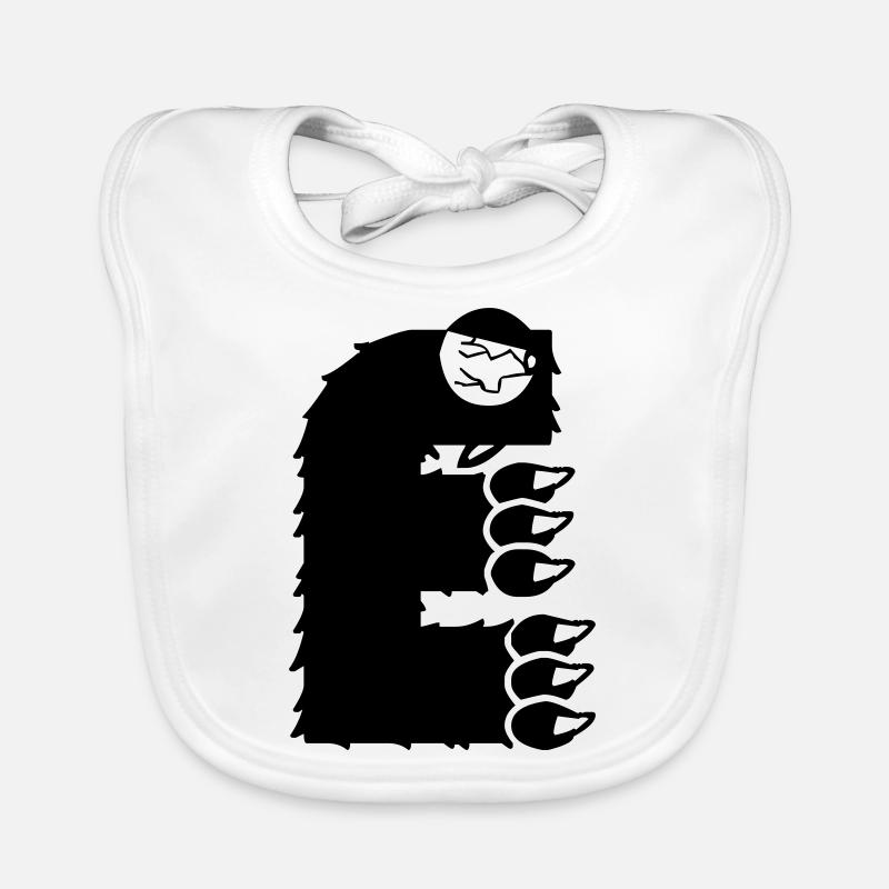 Monster Buchstabe E Baby Bio-Lätzchen