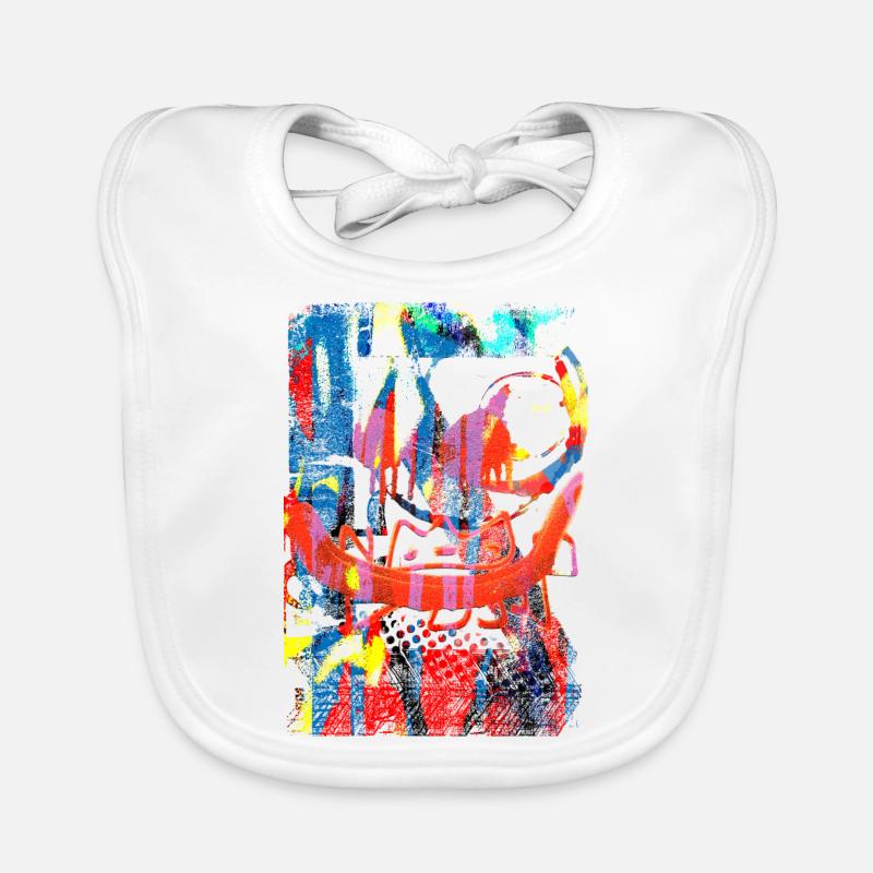 Graffiti style Splash hip hop couleurs peintre couleur Bavoir bio Bébé