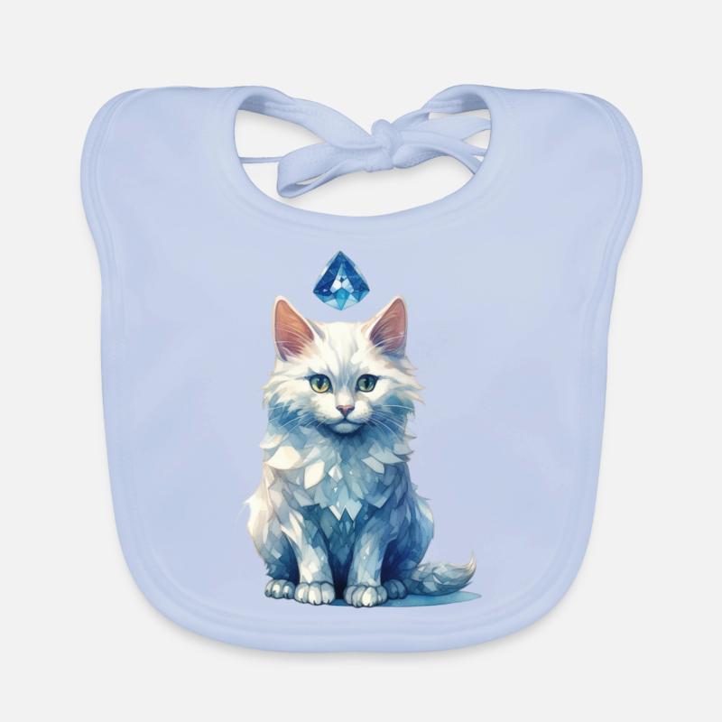 Marche du chat en pierre de naissance Bavoir bio Bébé