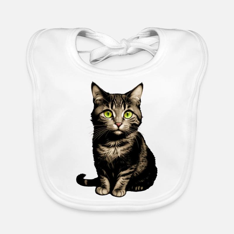 Kitten Organic Baby Bibs