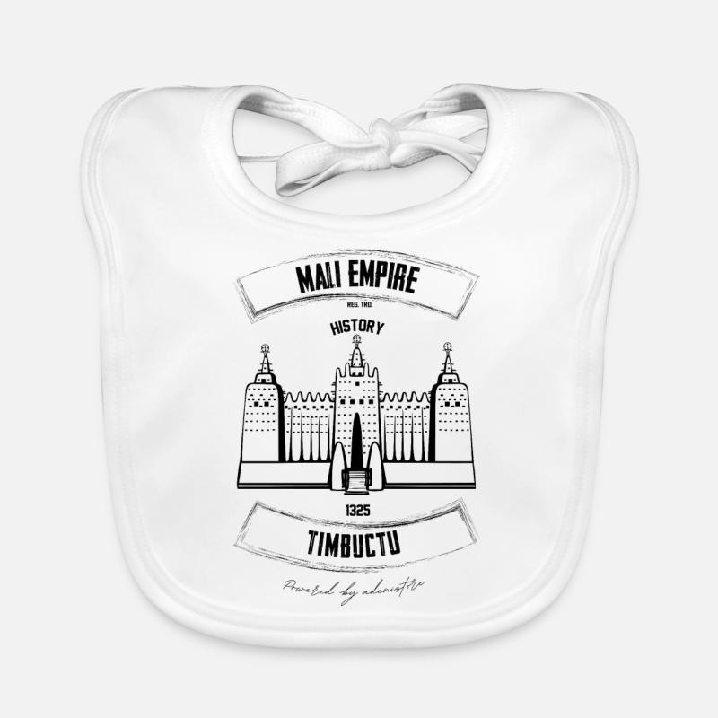 Mali Empire Black and White -Edition Organic Baby Bibs