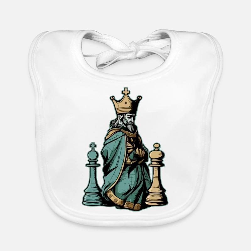 Le roi vert et or Bavoir bio Bébé