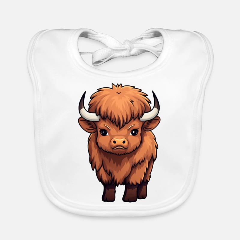 Baby Bison Büffel Baby Bio-Lätzchen