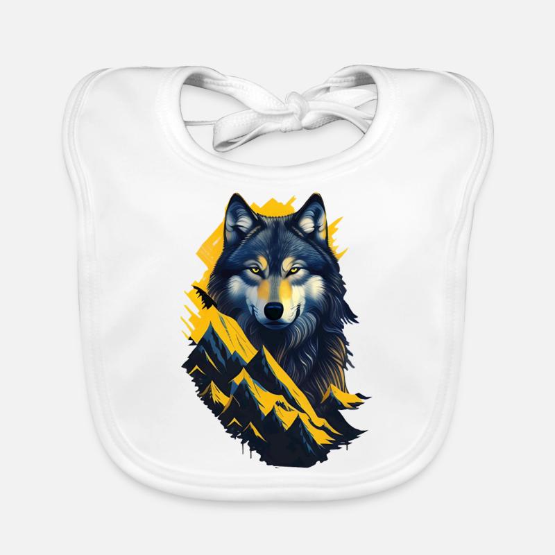 loup Bavoir bio Bébé