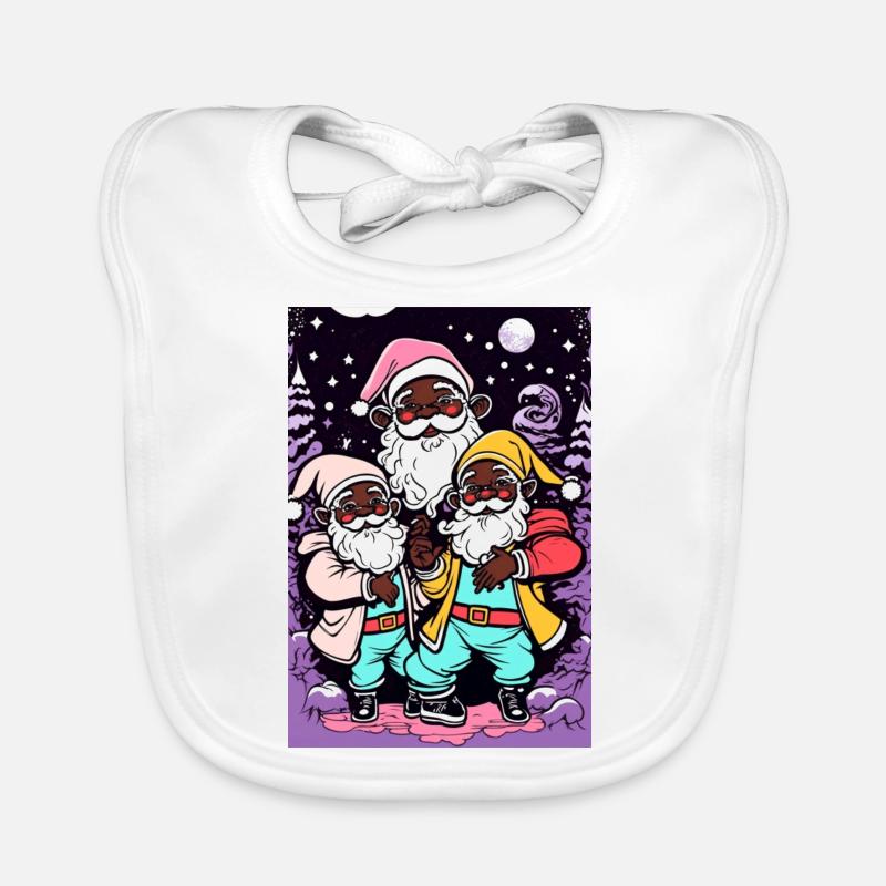 Père Noël afro - Rompre avec les traditions Bavoir bio Bébé