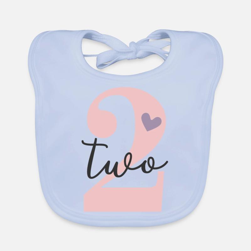 2e anniversaire deux deux Bavoir bio Bébé