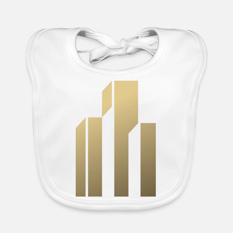 Skyscraper Logo Organic Baby Bibs