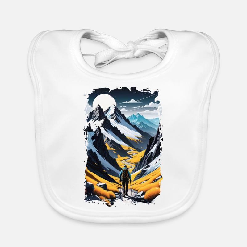 Nature & Mountain Hiking Organic Baby Bibs