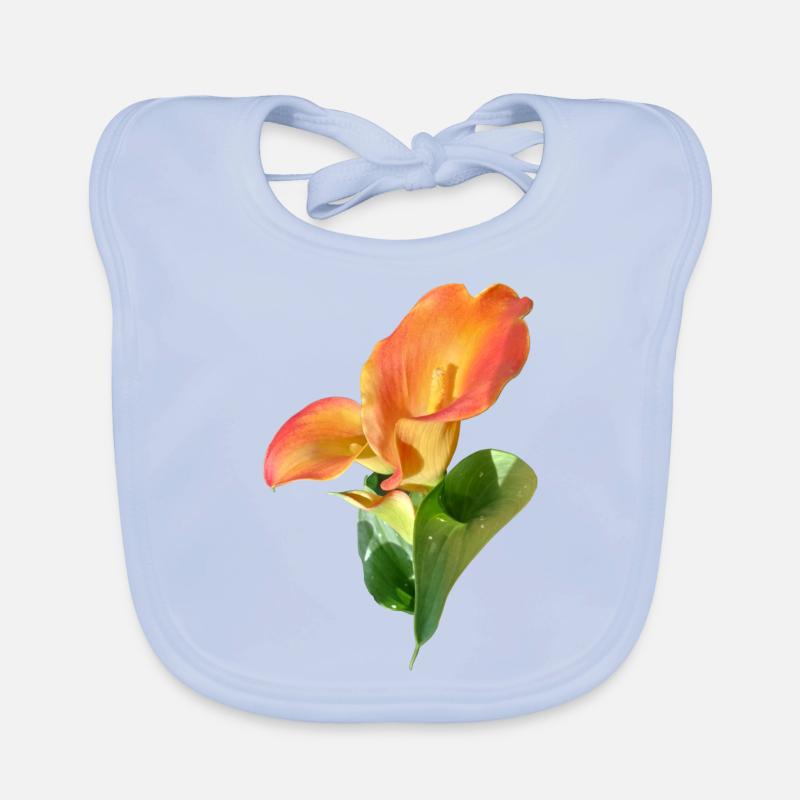 CALLA ORANGE Organic Baby Bibs